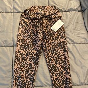 Sage Collective Activewear Legging, Size Med, Cheetah